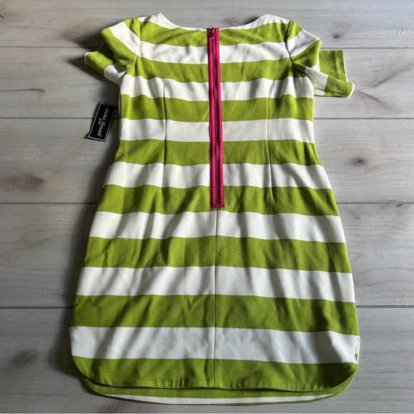 NWT Jessica Howard Petite Striped Zipper Back Dress - Picture 3 of 6